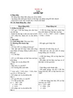 Toán 4 : Tuần 8 đến Tuần 12