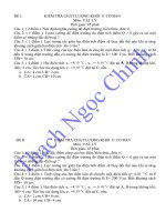 Đề kiểm tra chất lượng và đáp án K.11 cơ bản