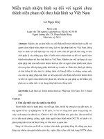 Miễn trách nhiệm hình sự  đối với người chưa  thành niên phạm tội theo luật hình sự Viêt Nam