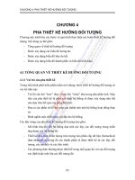 PHA THIẾT KẾ HƯỚNG ĐỐI TƯỢNG
