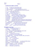 bai tap tieng anh hay