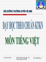 DẠY CHUẨN KTKN MÔN TIẾNG VIỆT