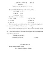 khao sat chat luong dau nam lop 5