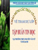 TẬP HUẤN TIN HỌC