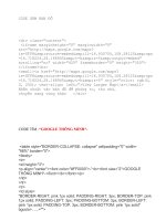 CÁC ĐOẠN CODE TẠO WEB