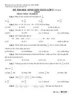 ĐỀ THI HSG T5 trường TH ..