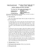 Chương trình khung của lớp SP Toán - Lí