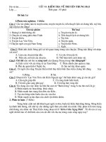 KIỂM TRA TRUYỆN TRUING ĐẠI