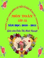 TOÁN 3:GẤP MỘT SỐ LÊN NHIỀU LẦN