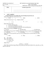 Đề Toán phân loại HS 5