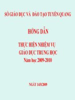 Kế hoạch GD trung học 09-10