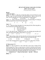 De thi vat li danh cho hs gioi