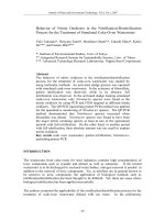 Behavior of Nitrite Oxidizers in the Nitrification/Denitrification Process for the Treatment of Simulated Coke-Oven Wastewater