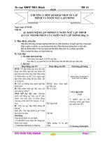 Giáo án tin hoc 11 ( tết 1-26)
