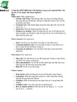 Options trong Excel ( Sưu tầm đã xử lí có hệ thống - còn nữa )