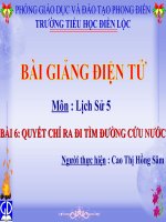 quyết chí ra đi tìm đường cứu nước