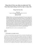 Hàng thừa kế theo quy định của pháp luật Việt  Nam hiện hành những vấn đề lý luận và thực tiễn