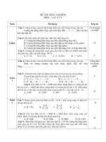 Đề thi trắc nghiệm VLy 9 theo từng tuần