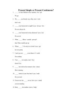 Present Simple or Present Continuous_1.doc