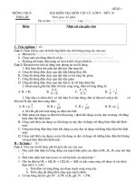 kiem tra vat ly 6,7,8,9 tiet 10