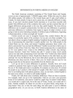 Differences in North American English