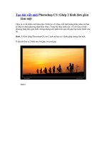 Ghép 2 hình thành 1 hình  Photoshop CS