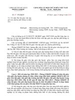 HD tổ chức thi GVD  trường