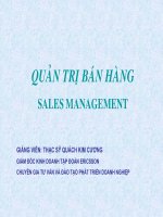 Nâng cao kỹ năng quản trị bán hàng 