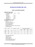 KẾ HOẠCH HOẠT ĐỘNG KHỐI 5