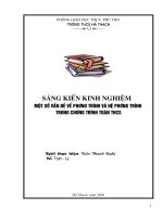 Đề tài về PT và HPT
