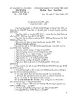 Kế hoạch CM năm học 2009-2010