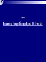 Các trường hợp đồng dạng của tam giác