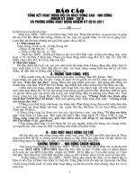 Báo cáo đại hội Liên đội