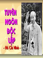 Bài Tuyên Ngôn Độc Lập