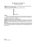 Đề thiHSG lí 8 tháng 11 có đáp án