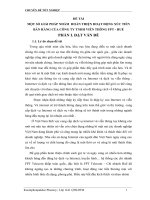 MỘT số GIẢI PHẤP NHẰM HOÀN THIỆN HOẠT ĐỘNG xúc TIẾN bán HÀNG của CÔNG TY TNHH VIỄN THÔNG FPT   HUẾ 