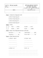 Thi cuối kì II lớp 5