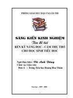 Rèn kỹ năng đoc - cảm thụ...
