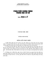 Phân phối CT Địa THCS chuẩn