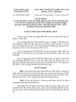 QĐ số : 22/2010/QĐ-UBND