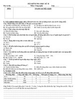 KTHK II CÔNG NGHỆ 8