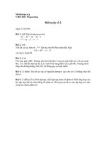 Bài luyện số 2( Ôn luyên VMO)