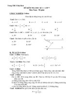 Đề thi học kỳ I - năm học 2008-2009