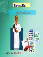 Dùng thuốc an toàn