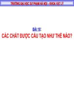 Bài 19: Cấu tạo chất