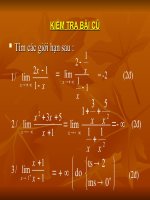 Tiết 10: Tiệm cận