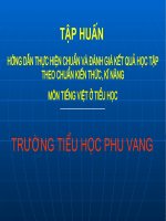 BD dạy hoc theo chuan kien thuc ki nang mon Tieng Viet