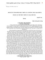 Kinh nghiệm quản lý dạy và học