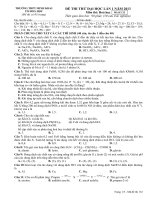 ĐỀ THI THỬ ĐẠI HỌC LẦN 1 NĂM 2013 Môn Hoá học TRƯỜNG THPT MINH KHAI