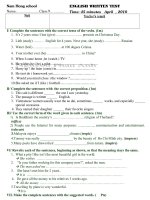 Bai kiem tra  8 tuan tieng anh9 -010